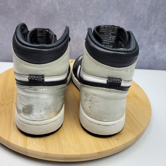Nike Air Jordan 1 High OG Metallic Silver Size 7 - Picture 4 of 14